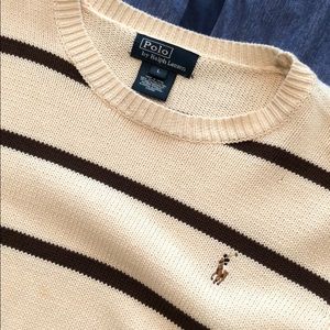 Striped Polo Sweater
